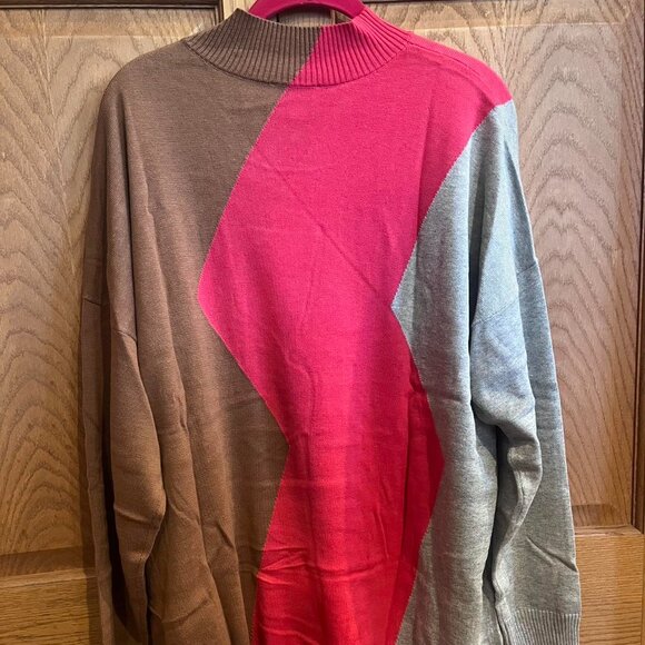 Like New Belle by Kim Gravel Zig Zag Color Block Sweater - Picture 3 of 4